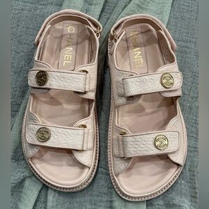 ❌SOLD❌Chanel Leather Dad Sandals